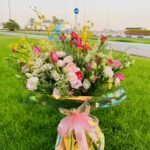 Sunset Glow Bouquet Qatar | Elegant Mixed Fresh Flowers