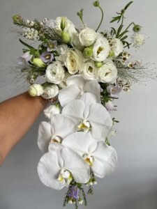 Blossom Waterfall – Elegant Cascade Style Flower Bouquet
