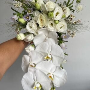 Blossom Waterfall – Elegant Cascade Style Flower Bouquet