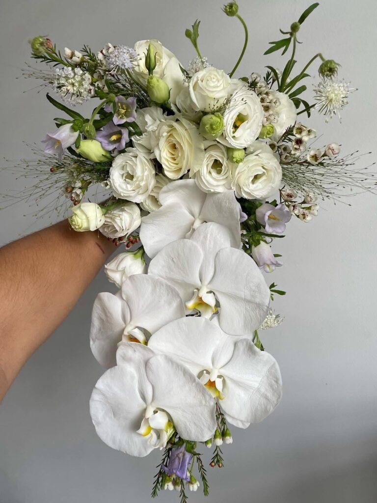 Blossom Waterfall – Elegant Cascade Style Flower Bouquet