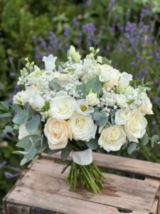 Pure Winter Delight – Elegant White Flower Bouquet in Qatar