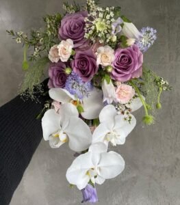 Forever Violet Charm – Purple Tulip Wedding Bouquet in Qatar
